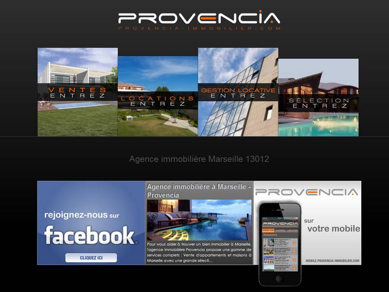 Agence immobilière pour la location ou l'achat à Marseille 13012 - Provencia Immobilier