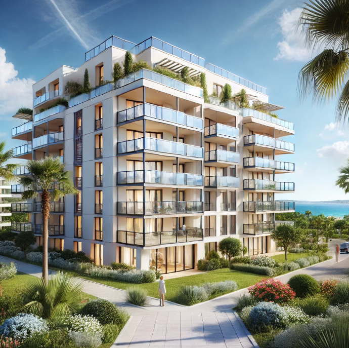 Appartement T2 neuf à Hyères : vue mer, parking, et défiscalisation grâce à la loi Pinel