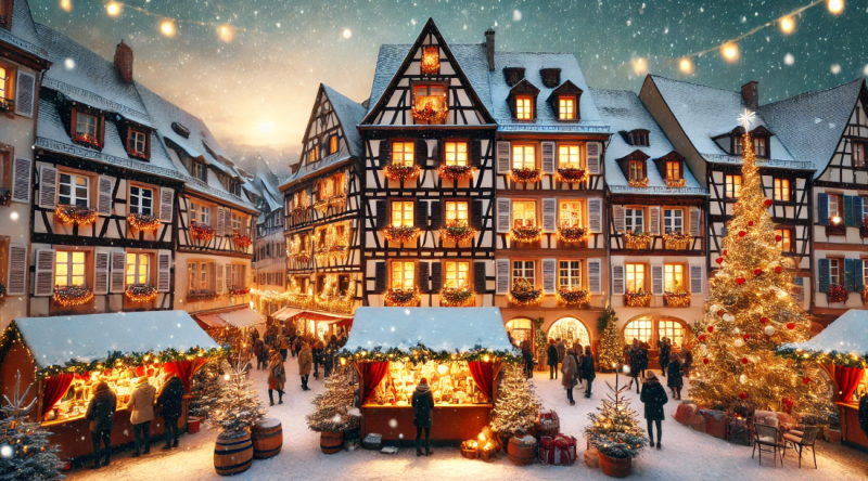 Profitez de l’ambiance du marché de Noël de Colmar pour découvrir des appartements de charme