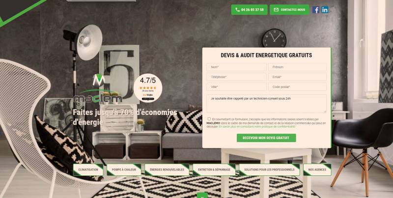 Maclem, enterprise de climatisation à Valence
